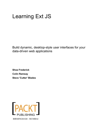Learning Ext JS - Shea Frederick, Colin Ramsay and Steve `Cutter` Blades.jpg