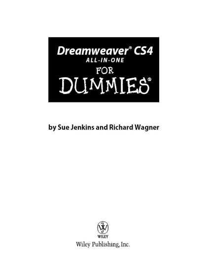 Dreamweaver CS4 All-in-One For Dummies - Sue Jenkins and Richard Wagner.jpg